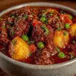 budget-friendly ground beef stew - featured image
