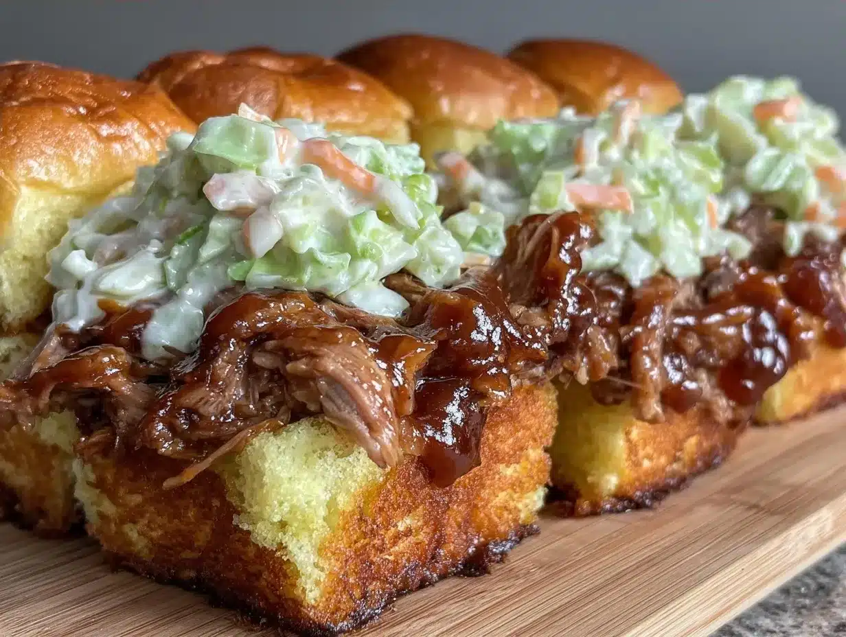 Budget Smoked BBQ Pulled Pork Sliders for One 4 Budget Smoked BBQ Pulled Pork Sliders for One preparation steps