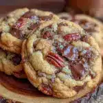 chewy brown butter chocolate chip cookies - featured image