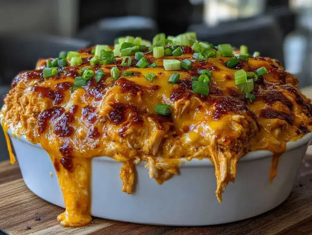 creamy buffalo chicken dip - featured image