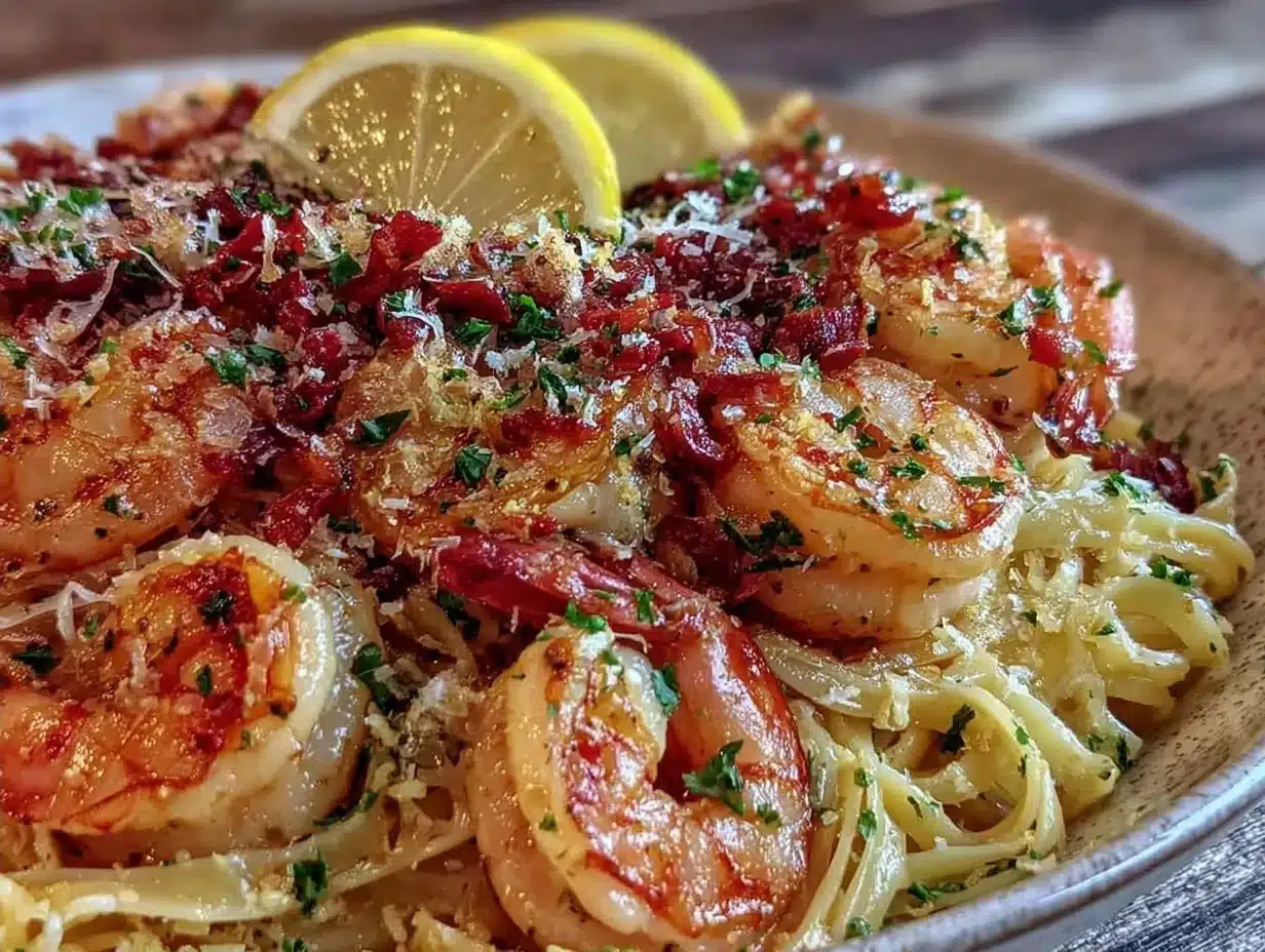 Creamy Garlic Butter Shrimp Scampi Pasta: 4 Easy Meal Prep Bowls 4 creamy garlic butter shrimp scampi pasta preparation steps