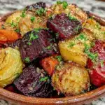 Crispy Maple Dijon Roasted Veggies - featured image