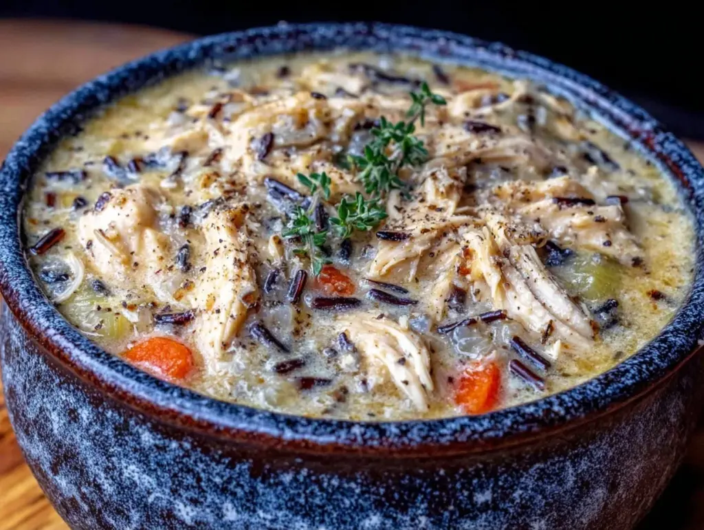 crockpot chicken wild rice soup - featured image