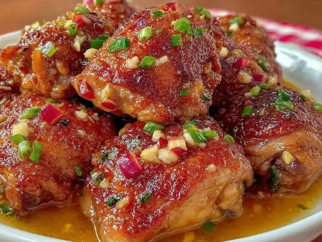 crockpot honey garlic chicken - featured image
