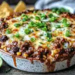 Easy Cheesy Ground Beef Taco Casserole - featured image