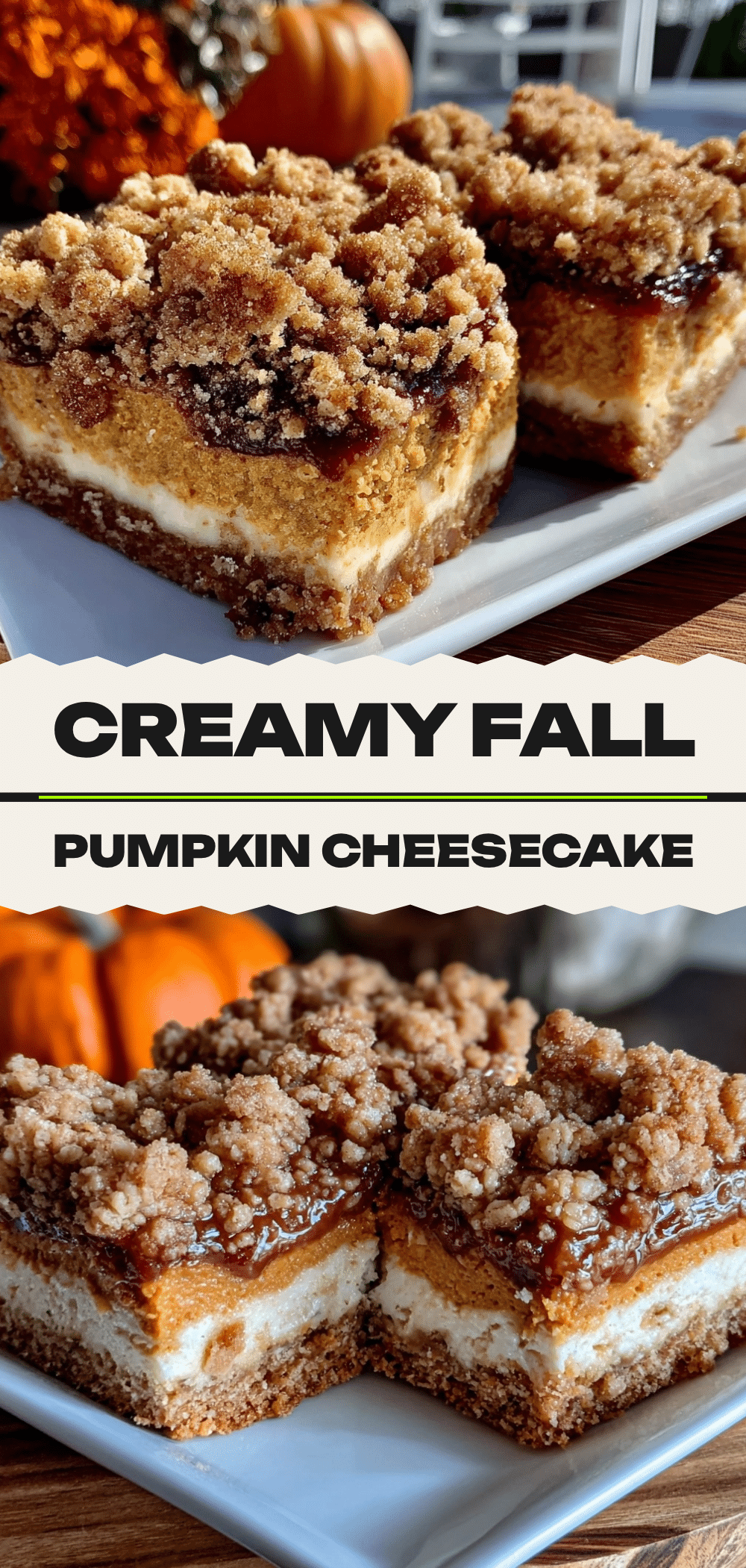 Easy Pumpkin Cheesecake Bars with Streusel: You Really Cant Mess This Up 5 easy pumpkin cheesecake bars with streusel recipe