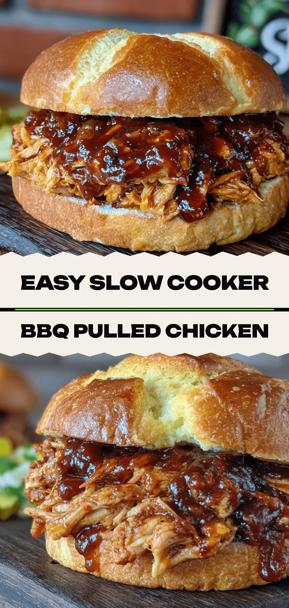 Easy Slow Cooker BBQ Pulled Chicken Sandwiches 5 Easy Slow Cooker BBQ Pulled Chicken Sandwiches recipe