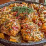 fall harvest chicken skillet - featured image