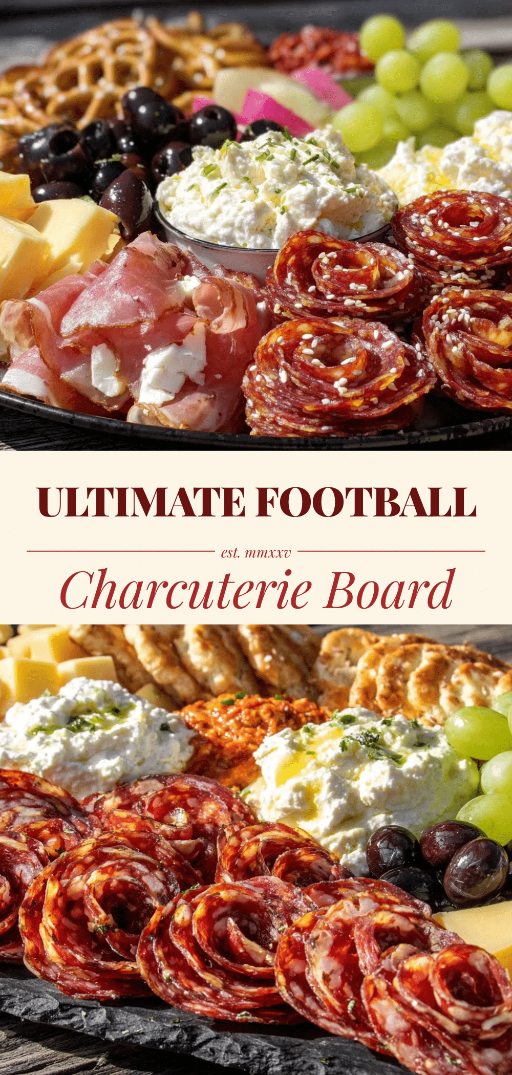 Football Charcuterie Board: Easy Game Day Snack 5 football charcuterie board recipe