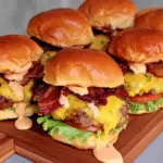 Football Tailgate Bacon Cheeseburger Sliders - featured image