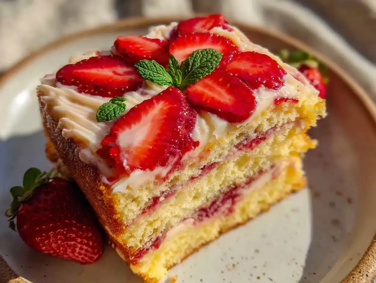 Neapolitan Layer Cake: Easy Gluten-Free Strawberry Frosting 4 gluten-free neapolitan layer cake preparation steps