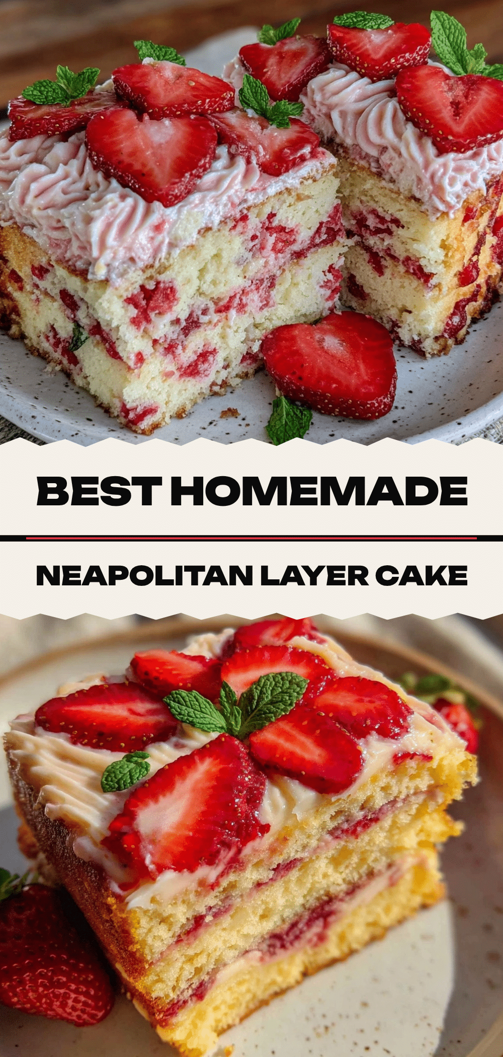 Neapolitan Layer Cake: Easy Gluten-Free Strawberry Frosting 5 gluten-free neapolitan layer cake recipe