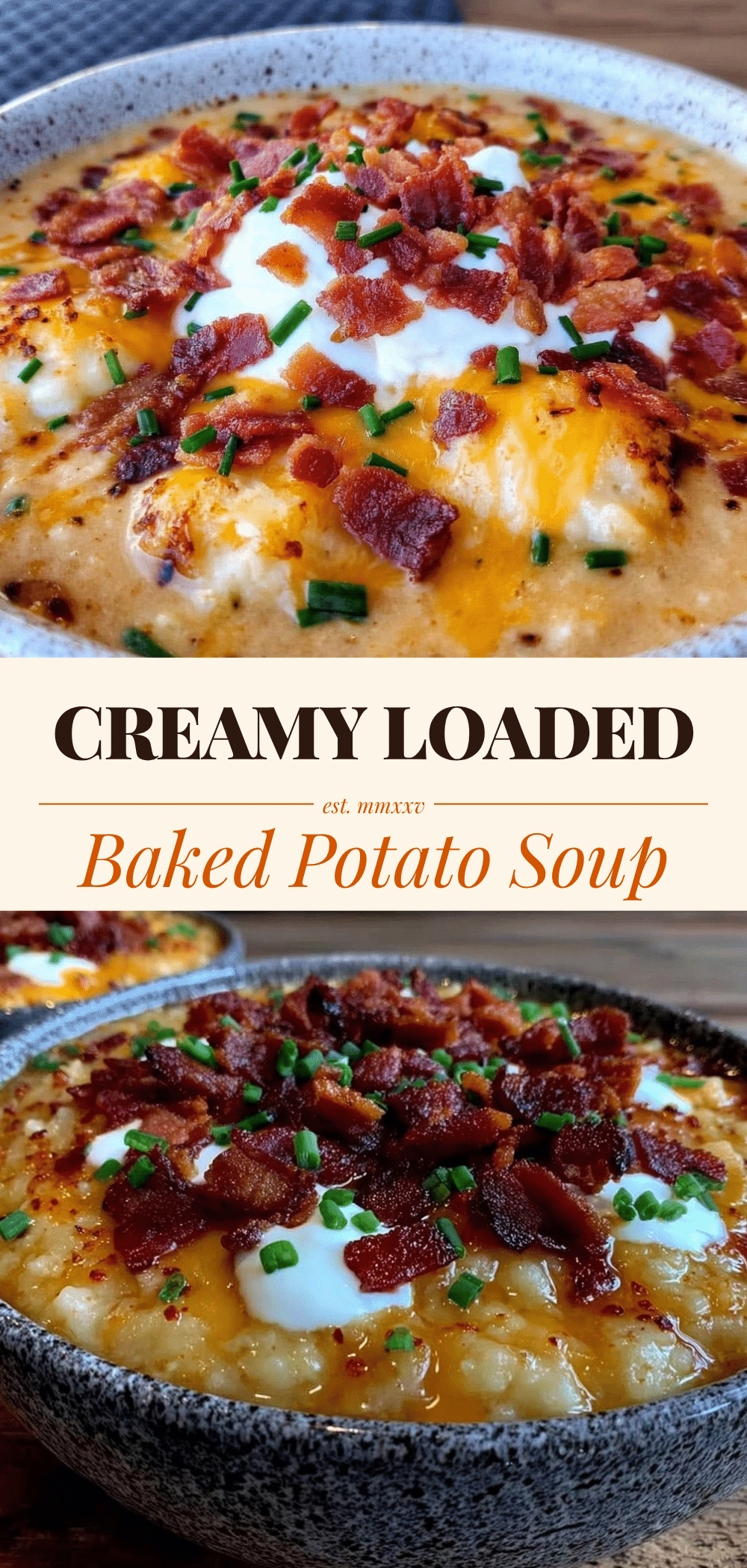 Loaded Baked Potato Soup for Two: No Leftovers 5 Loaded Baked Potato Soup for Two recipe