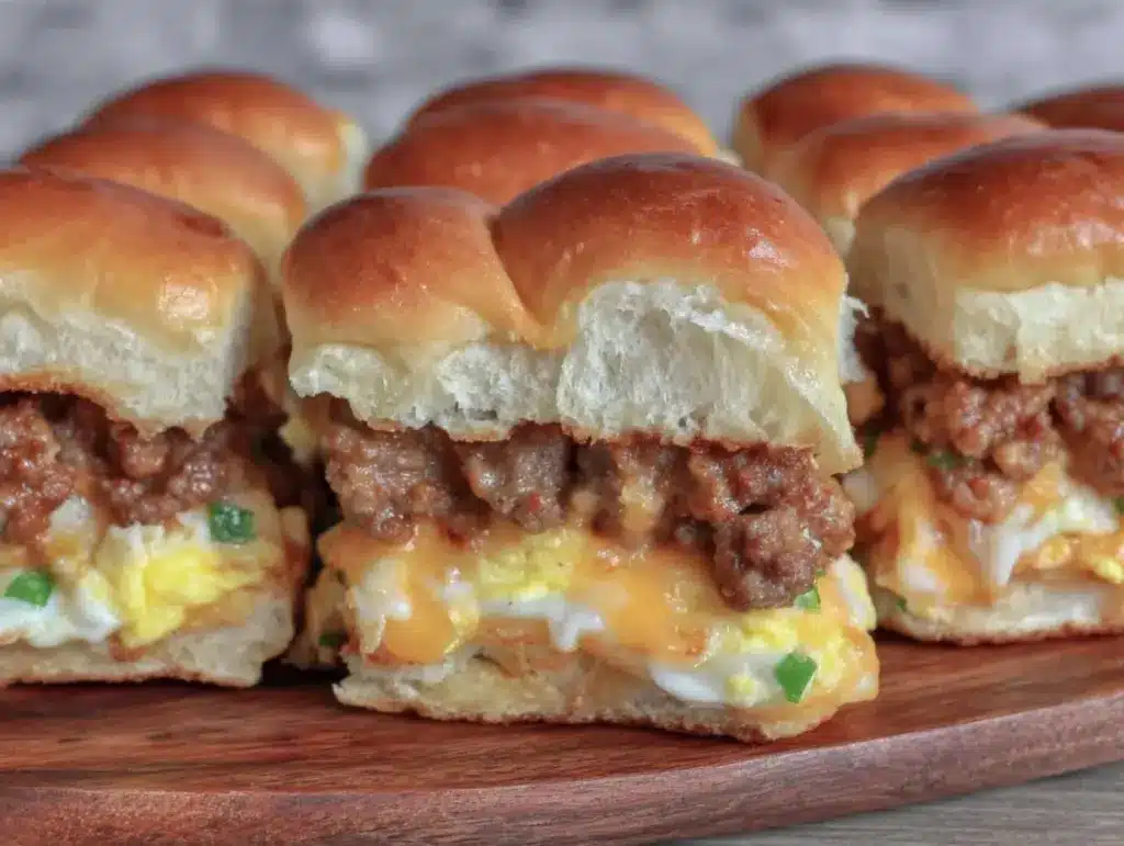 Make Ahead Tailgate Breakfast Sliders - featured image