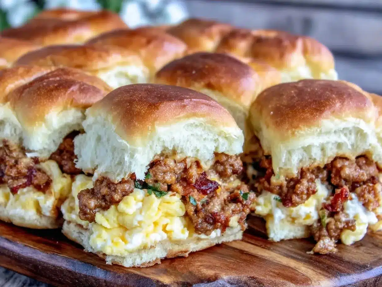 Make Ahead Tailgate Breakfast Sliders: Cheap Crowd Feeder 4 Make Ahead Tailgate Breakfast Sliders preparation steps