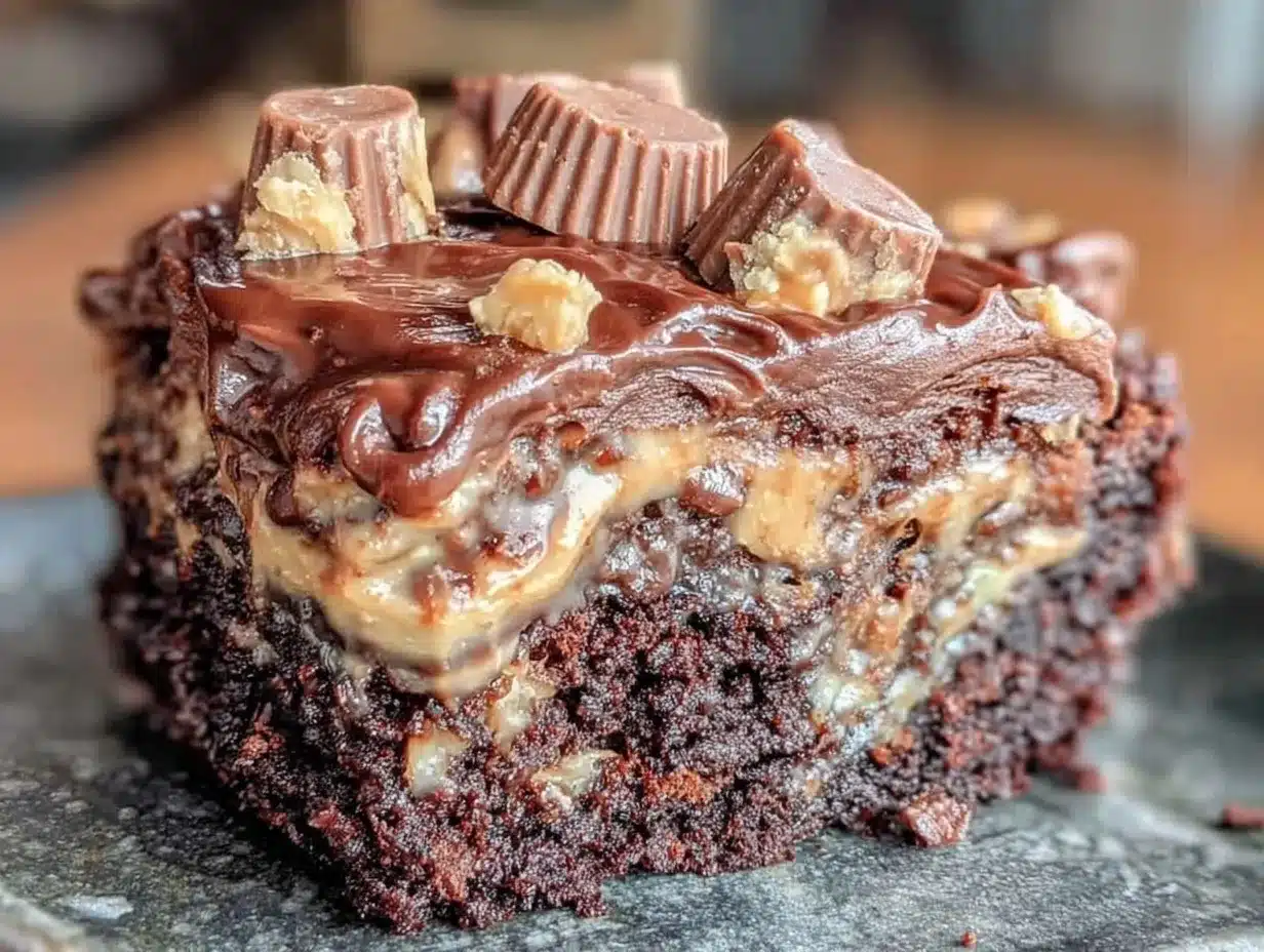 Reeses Peanut Butter Chocolate Cake: Easy GF, Dairy-Free Recipe 4 Reeses Peanut Butter Chocolate Cake preparation steps