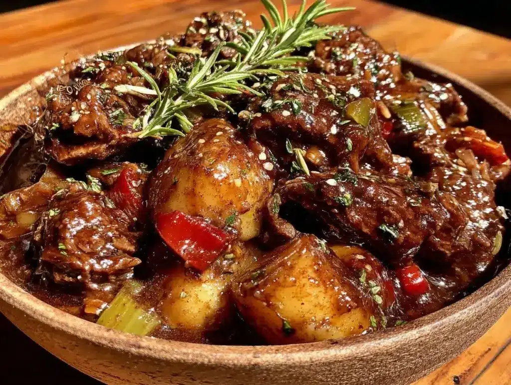 slow cooker beef stew with red wine - featured image